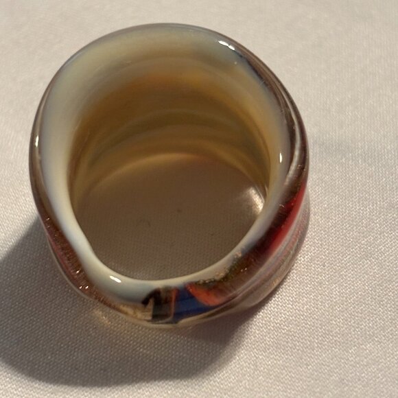 Murano Glass Ring - Size 7 - Picture 3 of 4